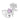 Purple Onion Designs Poinsettia Love part of the Chilliezgraphy by Pei range featuring a skunk wearing a scarf and gifting a large poinsettia flower
