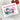 Purple Onion Designs Chilliezgraphy by Pei: Ice Cream Time Dragons unmounted red rubber stamp - 4" x 2 1/2" Exclusive to Seven HIlls Crafts in the UK