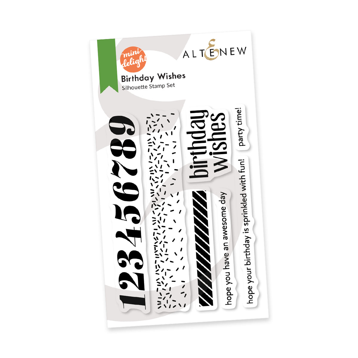 Altenew Mini Delight Birthday Wishes Stamp and Die โ Seven Hills Crafts