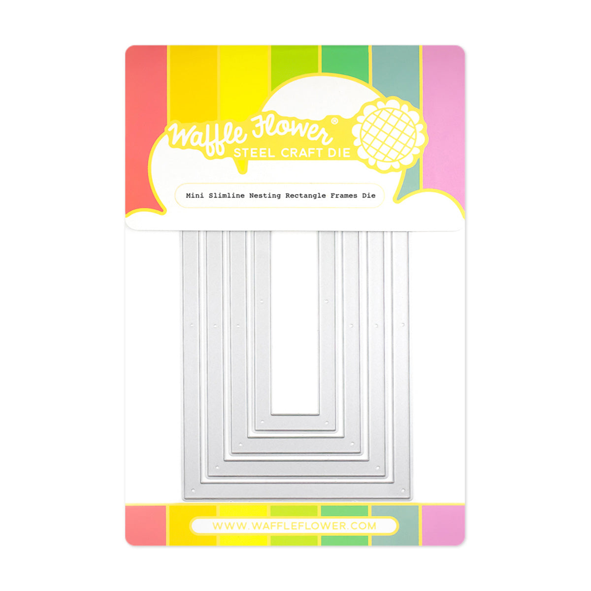 Mini Slimline Nesting Rectangle Frames die by waffle flower crafts UK ...