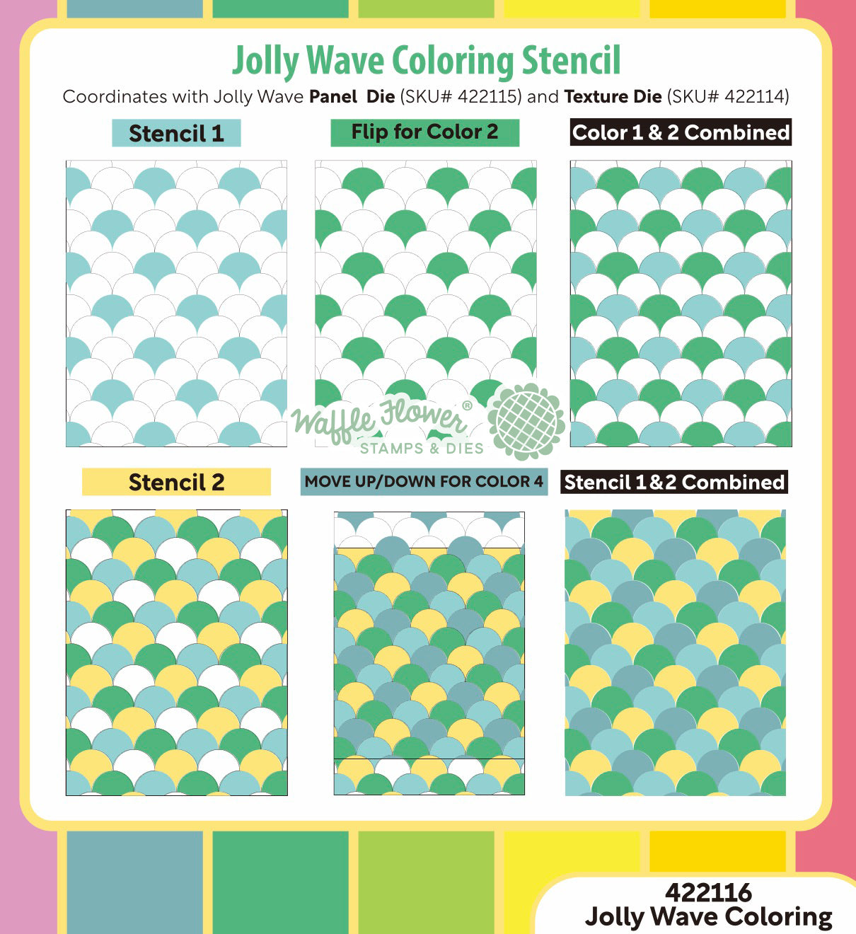 WF Jolly Wave Coloring Stencil – Seven Hills Crafts