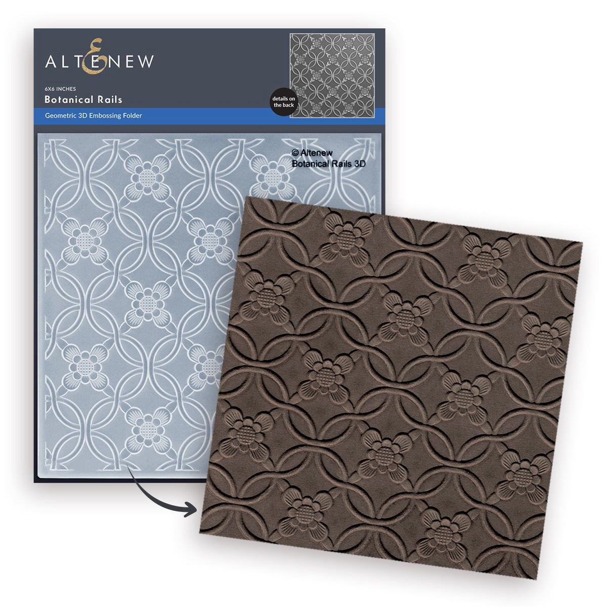 Embossed File Board ALT Botanical Rails 3D Embossing Folder – Seven Hills Crafts