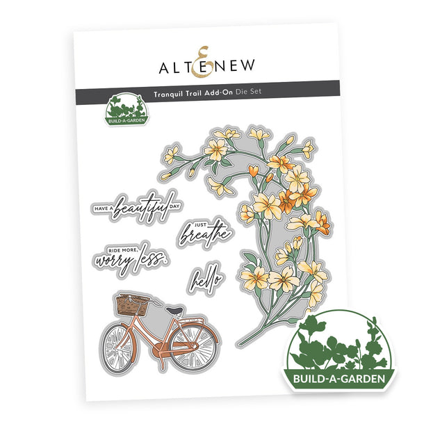 Altenew Build-a-garden Tranquil Trail Stamp, Die, Stencil and Brush Kit ...
