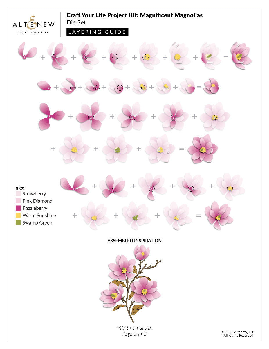 Altenew Craft Your Life Project Kit: Magnificent Magnolias – Seven ...