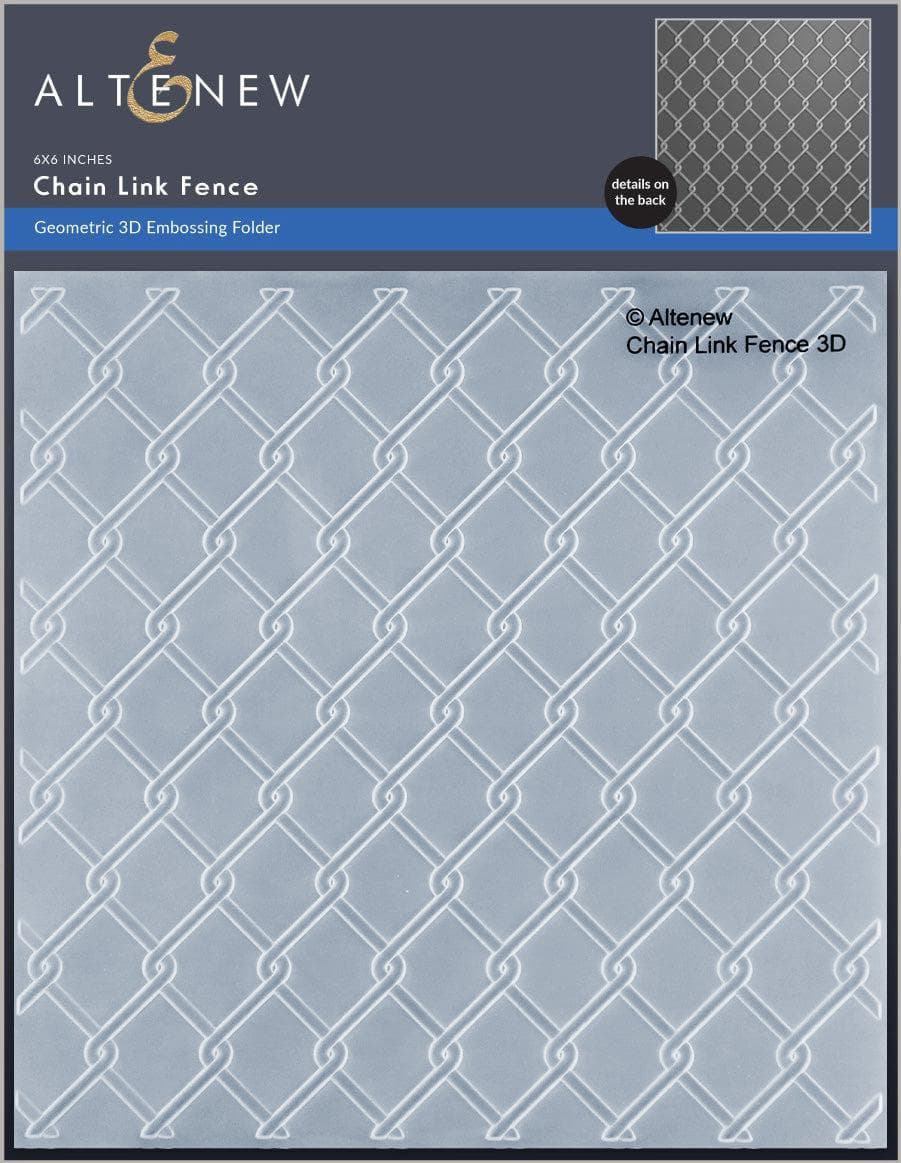 Emboss Chain Patterns ALT chain link embossing folder – Seven Hills Crafts