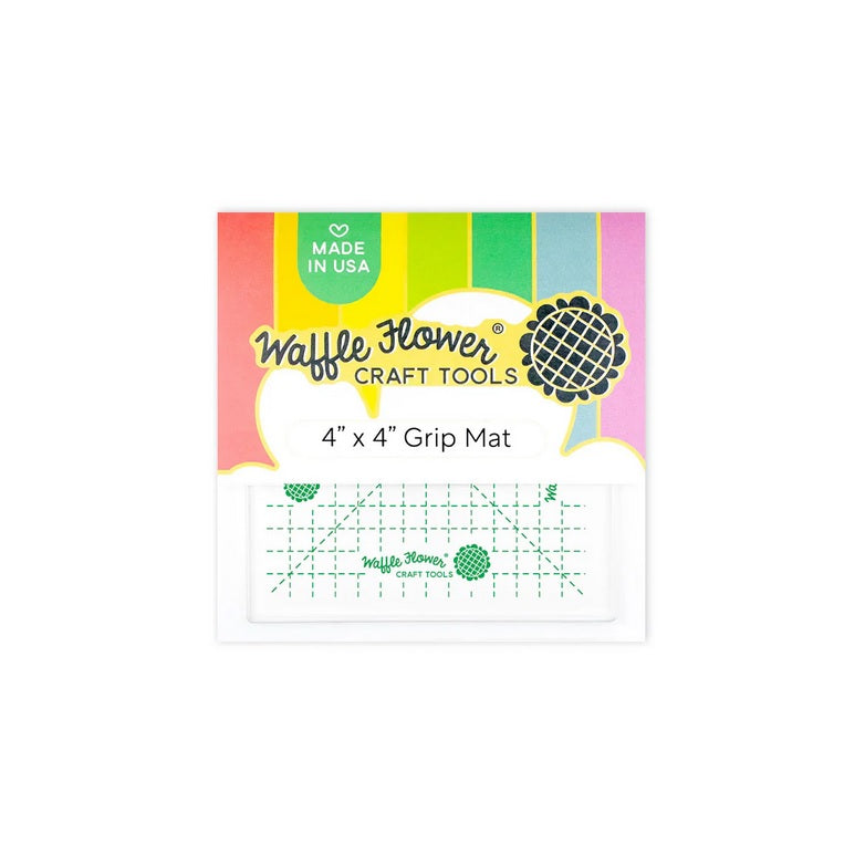 4 x 4 inch grip mat tool for paper crafting, waffle flower crafts UK ...