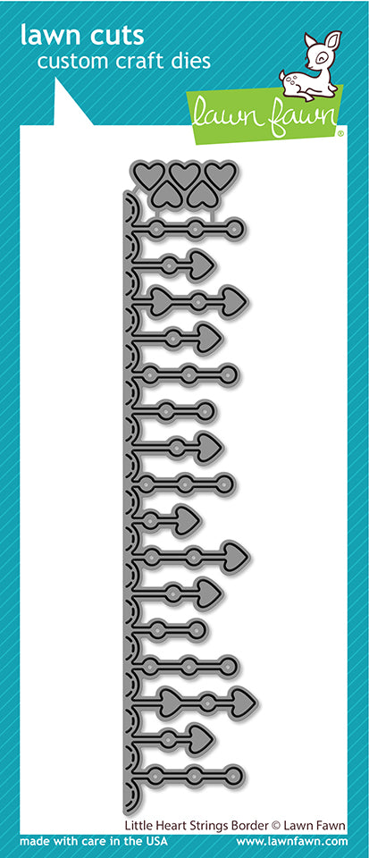 Lawn Fawn hlittle heart strings border die – Seven Hills Crafts