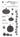 MFT Stamps Primitive Pumpkins die set for cardmaking and paper crafts.  UK Stockist, Seven Hills Crafts   