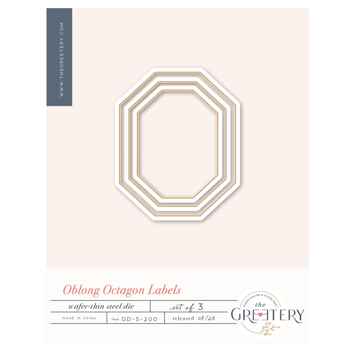 GT Oblong Octagon Labels Stamp – Seven Hills Crafts