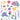 HA Bee Florals Rub-On Transfers Set
