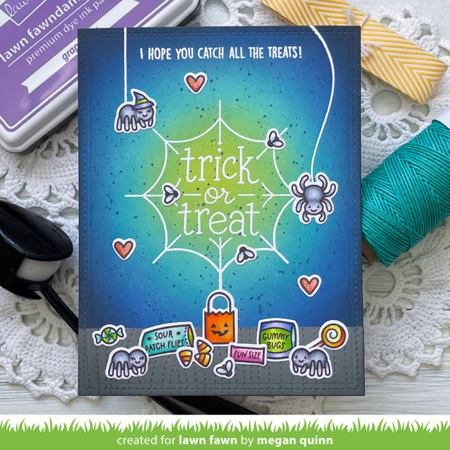 Lawn fawn sweet spiders add on stamp seven hills crafts