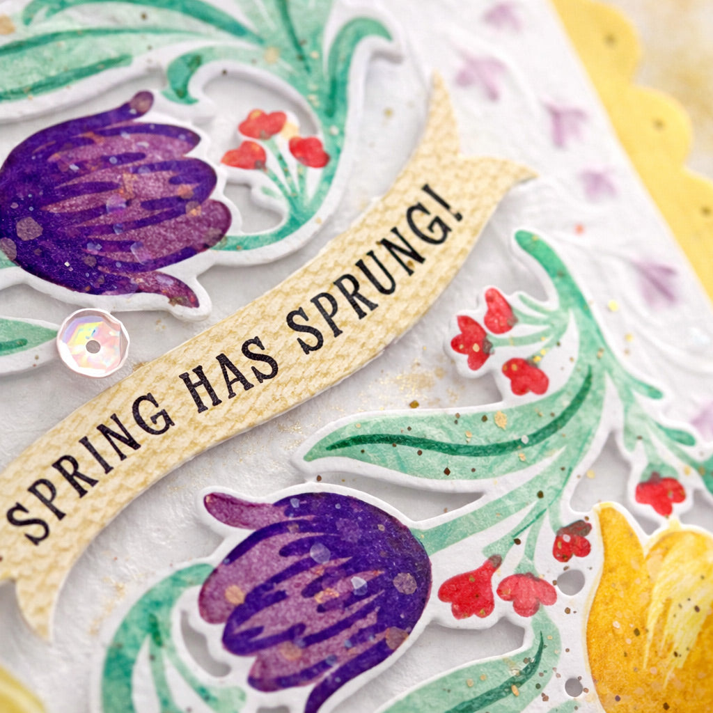 GT Tangled Tulips Embossing Folder – Seven Hills Crafts