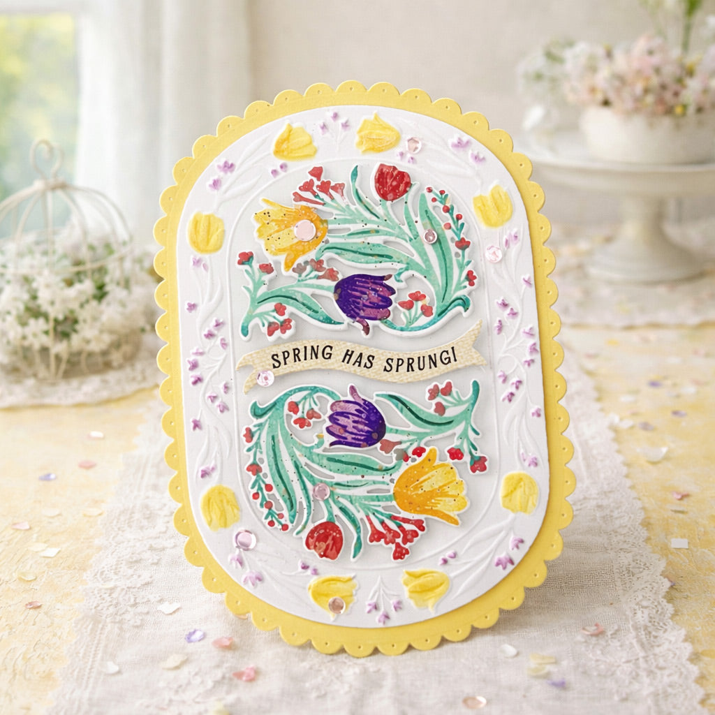 GT Tangled Tulips Embossing Folder – Seven Hills Crafts