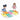 Tiny Townie Playing Hopscotch Stamp