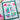 WF Postage Collage Vertical Tree Stencil