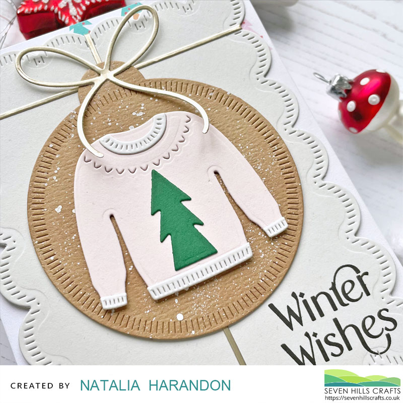 Christmas card inspiration with The Greetery Hearts at Home Sweater