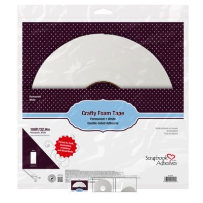Scrapbook Adhesives 1mm High Crafty Foam Tape White (32.9m)