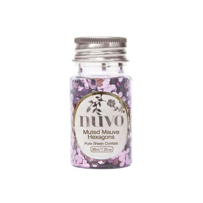 Nuvo Sequins:  Muted Mauve Hexagon 