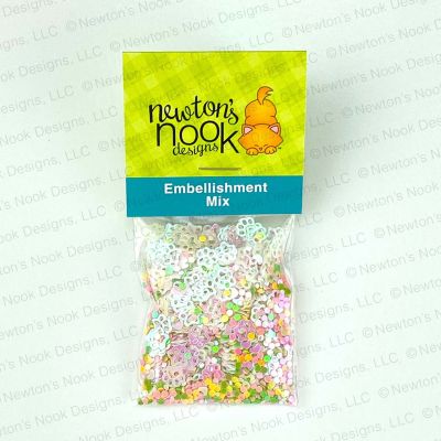 Paw Print Embellisment mix from Newton's Nook for cardmaking and paper crafts.  UK Stockist, Seven Hills Crafts