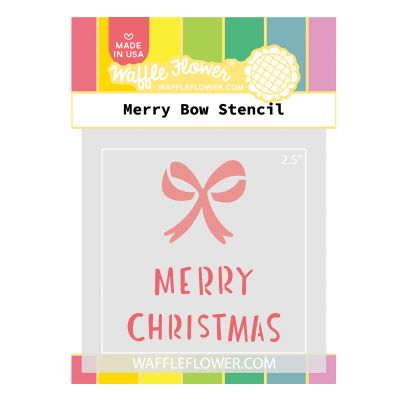 Merry Bow Stencil