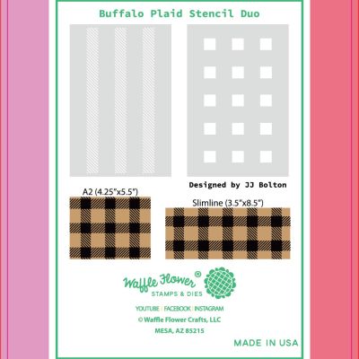 Buffalo Plaid Stencil - LARGE (2 pack)