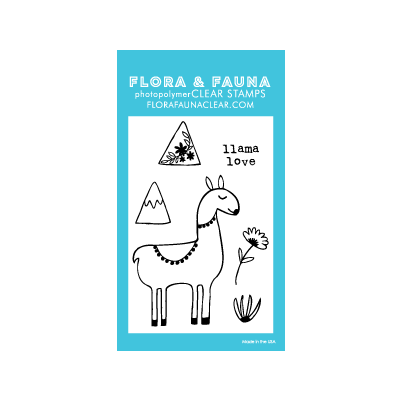 Mini Llama Love Stamp