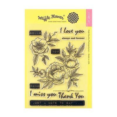 Peony Notes Stamp
