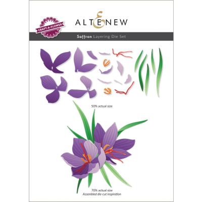 Altenew dreamy daylilies stencil, die and embossing folder set for cardmaking and paper crafts.  UK Stockist, Seven Hills Crafts