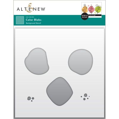 Altenew Color Blobs stencil for cardmaking and paper crafts.  UK Stockist, Seven Hills Crafts