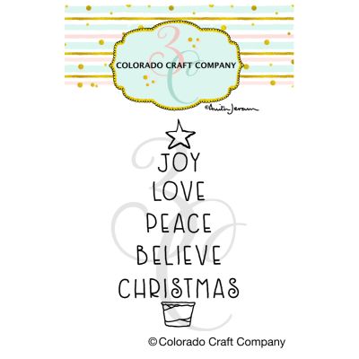 christmas background stamp by Anita Jeram for Colorado Craft Company for cardmaking and paper crafts.  UK Stockist, Seven Hills Crafts