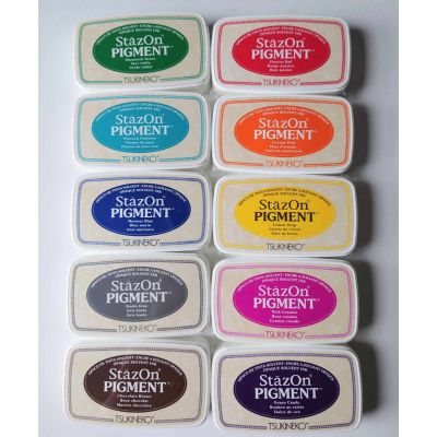 Stazon Pigment Ink Pad Collection - 10 colours