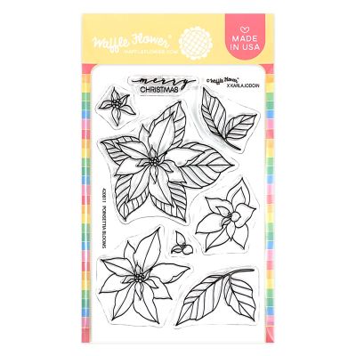 Poinsettia Blooms Stamp