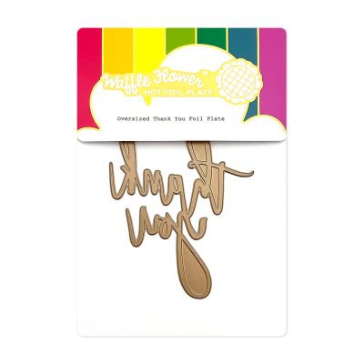 WF Oversized Thank You Foil Plate 