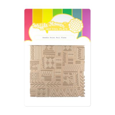 Splatters Foil Plate Set by Waffle Flower for cardmaking and paper crafts.  UK Stockist, Seven Hills Crafts