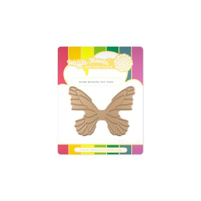 waffle flower gilded butterfly hotfoil plate