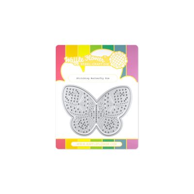 waffle flower crafts stitching butterfly metal die
