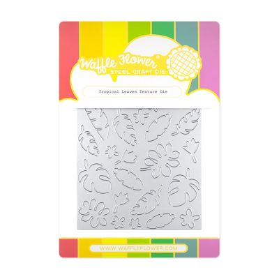 Tropical Leaves Texture Die by Waffle Flower for cardmaking and paper crafts.  UK Stockist, Seven Hills Crafts