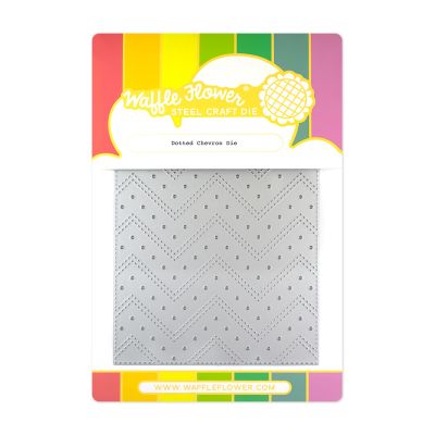 Dotted Chevron Die by Waffle Flower Crafts for cardmaking and paper crafts.  UK Stockist, Seven Hills Crafts