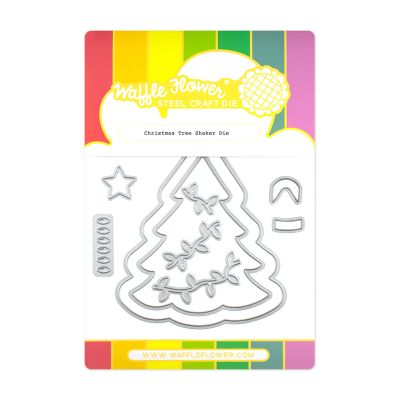 christmas tree shaker die by Waffle Flower Crafts for cardmaking and paper crafts.  UK Stockist, Seven Hills Crafts
