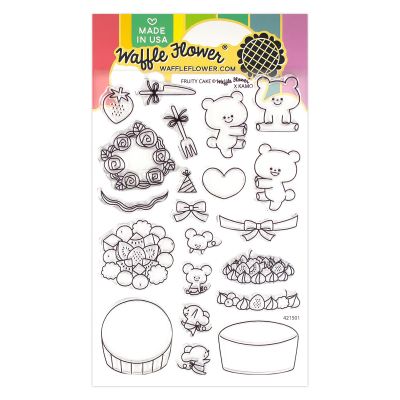 Fruity Cake Matching Die by Waffle Flower for cardmaking and paper crafts.  UK Stockist, Seven Hills Crafts