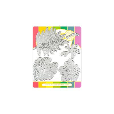 Hibiscus Die by Waffle Flower for cardmaking and paper crafts.  UK Stockist, Seven Hills Crafts