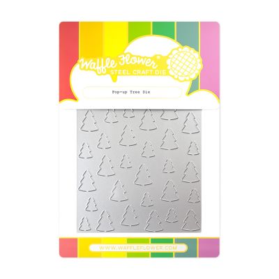 Duo-tone Trees Stencil by Waffle Flower Crafts for cardmaking and paper crafts.  UK Stockist, Seven Hills Crafts