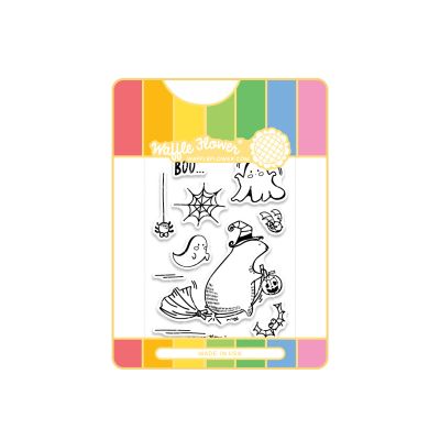 Boo Stamp by Waffle Flower Crafts for cardmaking and paper crafts.  UK Stockist, Seven Hills Crafts