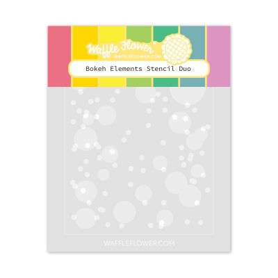 bokeh elements stencil duo by Waffle Flower Crafts UK Stockist, Seven Hills Crafts 5 star rated for customer service, speed of delivery and value
