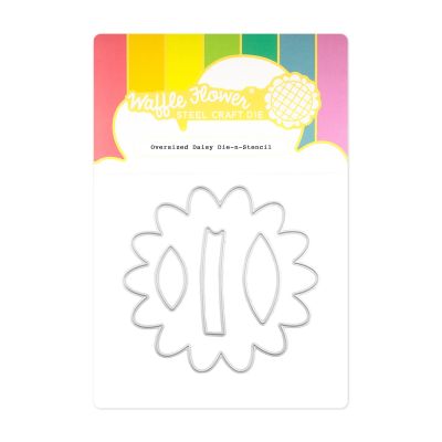 Oversized Daisy Die-n-Stencil by Waffle Flower, UK Stockist, Seven Hills Crafts 5 star rated for customer service, speed of delivery and value
