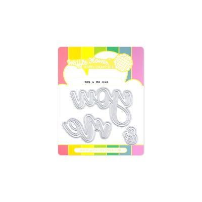 you and me die by Waffle Flower Crafts for cardmaking and paper crafts.  UK Stockist, Seven Hills Crafts