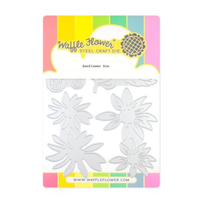 Waffle Flower Sunflower Die to create realistic looking layered sunflowers on cards and scrapbook layouts