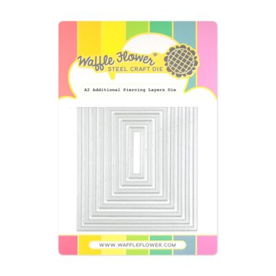 Waffle Flower Crafts A2 Additional Piercing Layers Die to help create images for cards