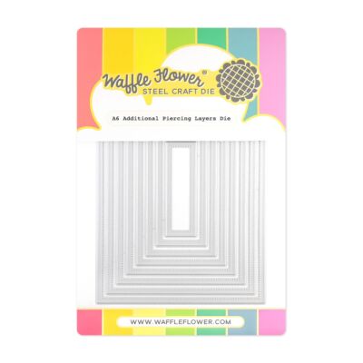 Waffle Flower Crafts A6 Additional Piercing Layers Die to help create images for cards