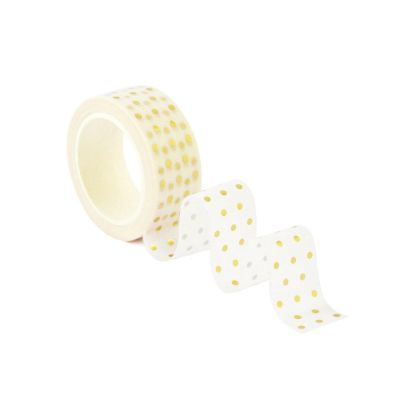 Gold Foil Polka Dot Washi Tape